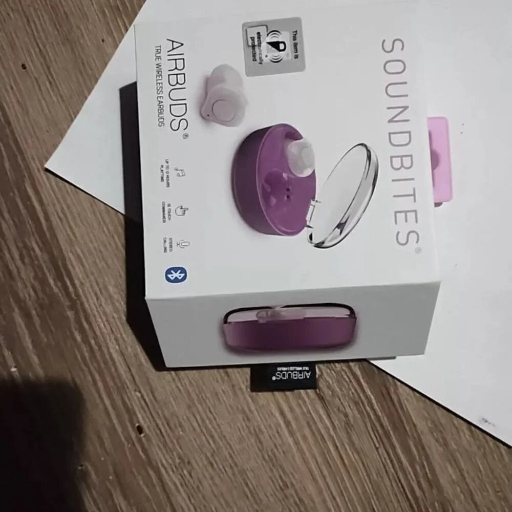 SOUNDBITES AIRBUDS TRUE WIRELESS EARBUDS new in box
